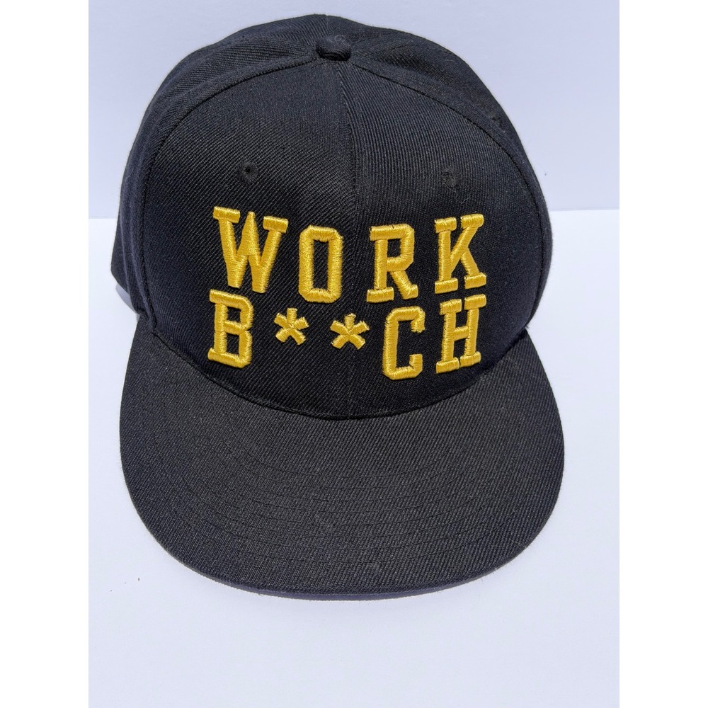 Britney Spears Work B**ch Las Vegas Residency Snapback Hat Black Gold NWT Merch